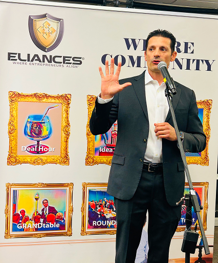 Anthony Giving A Speech Standing